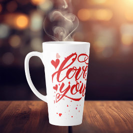 Liebe dich großer Latte-Mug Milchtasse