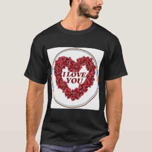 Liebe dich Herz Grafik T-Shirt