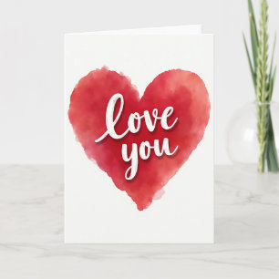 Liebe dich Herz Kunst Grußkarte Karte