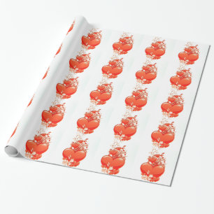 Liebe dich Herz Valentinstag romantische Liebe Geschenkpapier