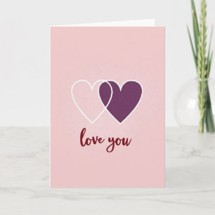 Liebe dich Herzen Romantische Spezialkarte Karte
