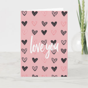 Liebe dich Herzen Süße Karte