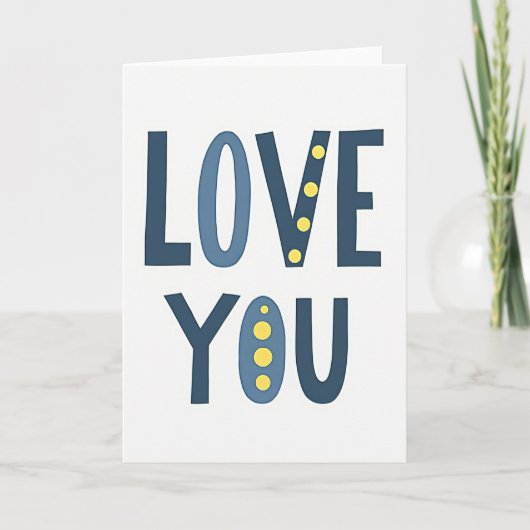 Liebe dich immer Grußkarte Karte (Vorderseite)