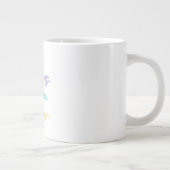 Liebe dich immer – Schwester-Geschenktasse Jumbo-Tasse (Rechts)