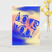 Liebe dich! Karte (Gelbe Blume)