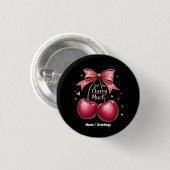 Liebe dich Kirsche sehr Ein süßer und lustiger Val Button (Vorne & Hinten)