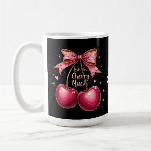 Liebe dich Kirsche sehr Ein süßer und lustiger Val Kaffeetasse