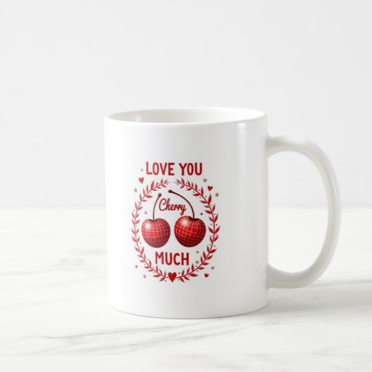 Liebe dich Kirsche sehr Kaffeetasse (Rechts)