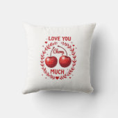Liebe dich Kirsche sehr Kissen (Rückseite)