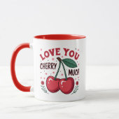 Liebe dich Kirsche sehr Tasse (Links)