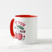 Liebe dich Kirsche sehr Tasse (Vorderseite Links)