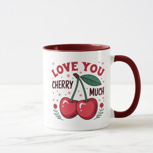Liebe dich Kirsche sehr Tasse (Rechts)