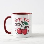Liebe dich Kirsche sehr Tasse (Links)