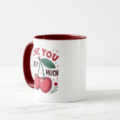 Liebe dich Kirsche sehr Tasse (Vorderseite Links)