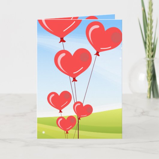 Liebe dich, liebe dich feiertagskarte (Vorderseite)