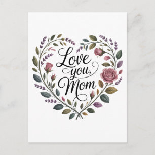 Liebe dich, Mama Feiertagspostkarte