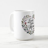 Liebe dich, Mama Kaffeetasse (Vorderseite Links)