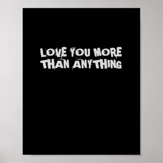 Liebe dich mehr als alles Herzliches Design  Poster (Vorne)