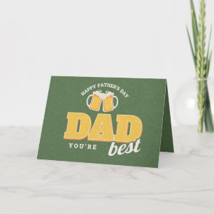 Liebe dich mehr als du Bier liebst Vatertagskarte Karte