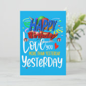 Liebe dich mehr als gestern (Stehend Vorderseite)