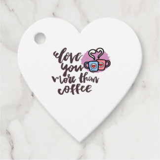Liebe dich mehr als Kaffee Süßer romantischer Stil Geschenkanhänger
