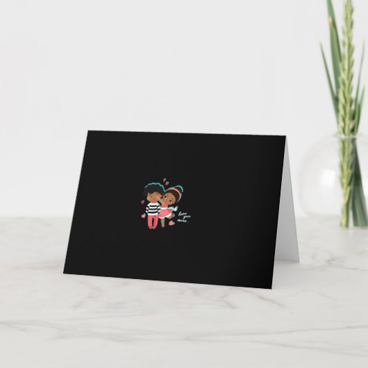 Liebe dich mehr Grafisches Minimaldesign  Karte (Vorderseite)