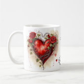 Liebe dich mehr kaffeetasse (Links)