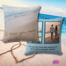 Liebe dich mehr Küstenstrand-Fotocollage