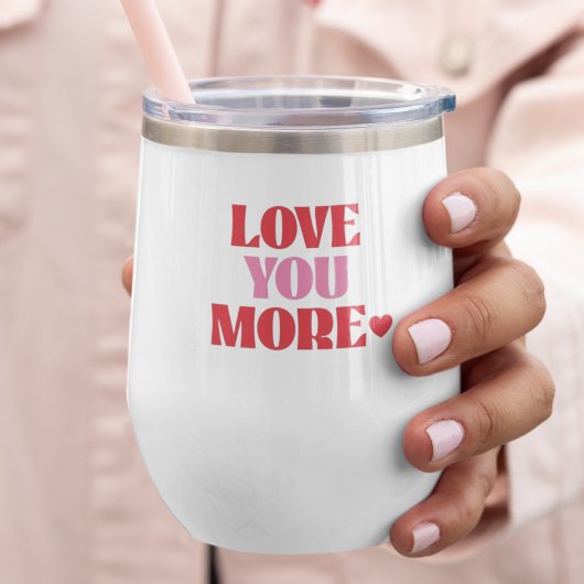 Liebe dich mehr Pink & Rot Valentinstag