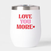 Liebe dich mehr Pink & Rot Valentinstag (Vorderseite)