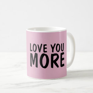 LIEBE DICH MEHR Pinke KAFFEETASSEN
