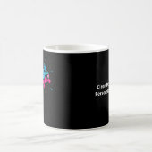 Liebe dich mehr saubere Typografie Kaffeetasse (Mittel)