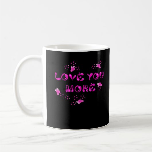 Liebe dich mehr visuell gestalten kaffeetasse (Links)