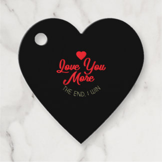 Liebe dich mehr, wenn ich gewinne, lustiger Valent Geschenkanhänger