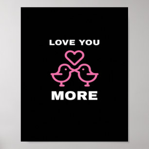 Liebe dich mehr Zeitloser Klassiker Poster