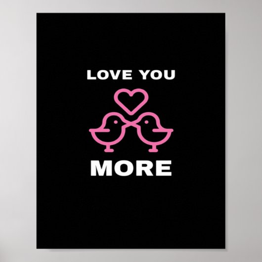 Liebe dich mehr Zeitloser Klassiker Poster (Vorne)