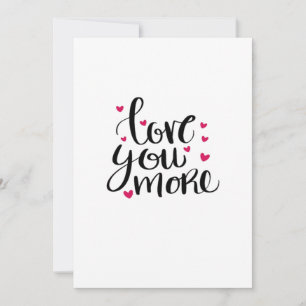 Liebe dich mehr zum Valentinstag herzlichen Stil  Feiertagskarte