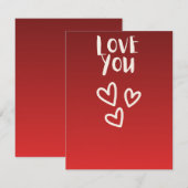 Liebe dich mit Herzen (Vorne/Hinten)