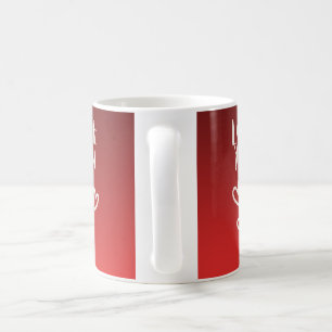 Liebe dich mit Herzen Kaffeetasse