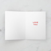 Liebe dich mit Herzen Karte (Innenseite)