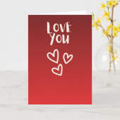 Liebe dich mit Herzen Karte (Gelbe Blume)