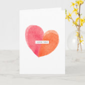 Liebe dich mit jedem Stück meines Herzens Karte (Gelbe Blume)