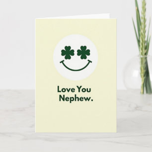 Liebe dich, Neffe Shamrock Karte