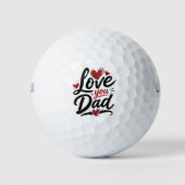 liebe dich Papa Golfball (Vorderseite)