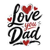 liebe dich Papa Golfball