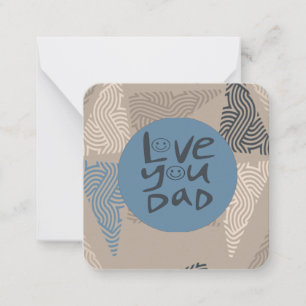 Liebe dich Papa Mitteilungskarte