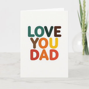 Liebe dich Papa Typografische Karte