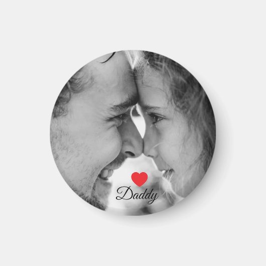 Liebe dich Papa, Vatertag Foto Magnet (Vorne)