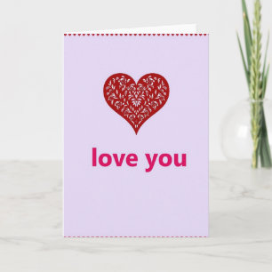 Liebe dich Partnerkarte Karte