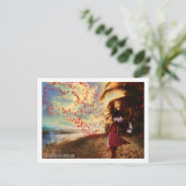 Liebe dich postkarte (Stehend Vorderseite)